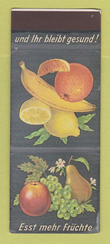 Matchbook Cover - Eat More Fruit Germany WEAR
