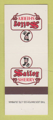 Matchbook Cover - Sailor Sherry Liquor South Africa