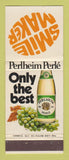 Matchbook Cover - Perlheim Perle Wines South Africa