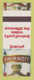 Matchbook Cover - Smirnoff Vodka SAMPLE