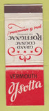 Matchbook Cover - Grand Cognac Roffignac Champagne Liquor Vermouth WORN