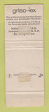Matchbook Cover - Grand Cognac Roffignac Champagne Liquor Vermouth WORN