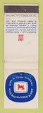 Matchbook Cover - Booth's High and Dry Gin South aFrica WEAR