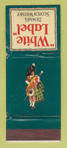 Matchbook Cover - Dewar's Scotch Whiskey White Label WORN