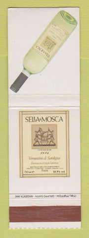 Matchbook Cover - Sella Mosca Wine? Italian Liquor