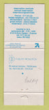 Matchbook Cover - Martini Liquor Les Hotels Europeens France WEAR