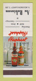 Matchbook Cover - St Raphael Liquor Au Robinson Bourbon Lancy  France SAMPLE