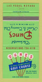 Matchbook Cover - Dunes Hotel Casino Las Vegas NV 30 Strike