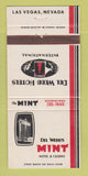 Matchbook Cover - Del Webb's Mint Casino Hotel Las Vegas NV 30 Strike