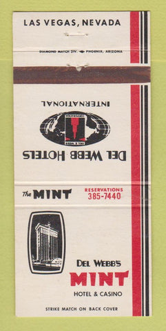 Matchbook Cover - Del Webb's Mint Casino Hotel Las Vegas NV 30 Strike
