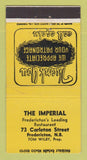 Matchbook Cover - Imperial Restaurant Fredericton NB 30 Strike