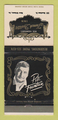 Matchbook Cover - Pete Fountain's French Quarter Inn New Orleans LA 30 Strike