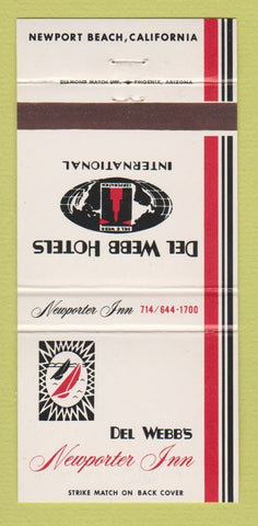 Matchbook Cover - Del Webb's Newporter Inn Newport Beach CA 30 Strike