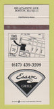 Matchbook Cover - Essex Grill Boston MA restaurant 30 Strike