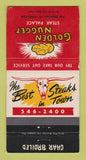 Matchbook Cover - Golden Nugget Steak Palace Kingston ON WEAR 30 Strike