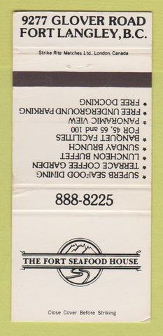 Matchbook Cover - Fort Seafood House Fort Langley BC WEAR 30 Strike