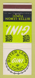 Matchbook Cover - Bini Bitter Lemon Tonic Drink France