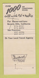 Matchbook Cover - Hotel Sahara Las Vegas NV Casino 30 Strike