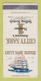 Matchbook Cover - Cutty Sark Liquor Whiskey WEAR 30 Strike