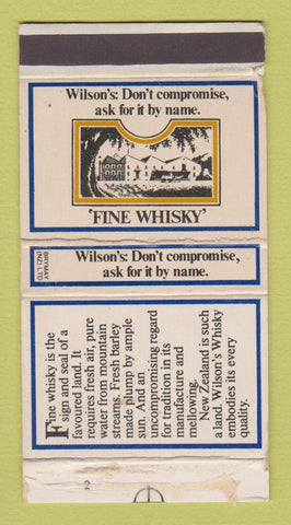Matchbox - Wilson's Whiskey New Zealand
