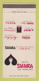 Matchbook Cover - Hotel Sahara Las Vegas NV Casino 30 Strike