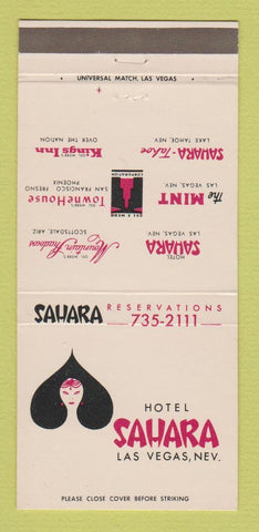 Matchbook Cover - Hotel Sahara Las Vegas NV Casino 30 Strike