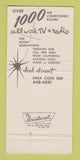 Matchbook Cover - Hotel Sahara Las Vegas NV Casino 30 Strike