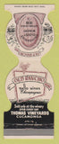 Matchbook Cover - Old Rancho Wines Cucamonga CA Jewelite
