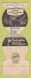 Matchbook Cover - Old Rancho Wines Cucamonga CA Jewelite