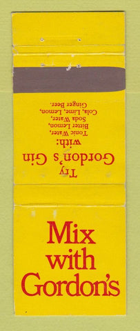 Matchbook Cover - Gordon's Gin Liquor WORN
