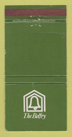 Matchbook Cover - The Belfry Vladivar Vodka Liquor WEAR 30 Strike