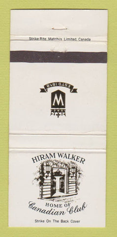 Matchbook Cover - Hiram Walker Candian Club Whiskey Canada WEAR 30 Strike