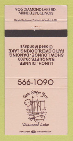 Matchbook Cover - Gale Street Inn Diamond Lake Mundelein IL 30 Strike