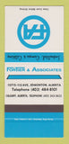 Matchbook Cover - Fortier & Associates Calgary AB Catering SAMPLE 30 Strike