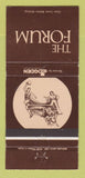 Matchbook Cover - The Forum Ogden Food Services Sports WEAR 30 Strike