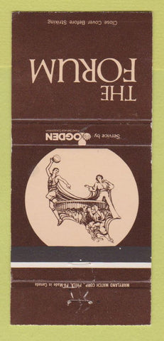 Matchbook Cover - The Forum Ogden Food Services Sports WEAR 30 Strike