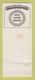 Matchbook Cover - Kuemmerling Liquor German