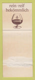 Matchbook Cover - Dujardin Imperial Liquor Germany