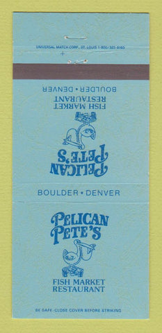 Matchbook Cover - Pelican Pete's Restaurant Boulder Denver Colorado 30 Strike
