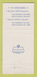 Matchbook Cover - Pelican Pete's Restaurant Boulder Denver Colorado 30 Strike
