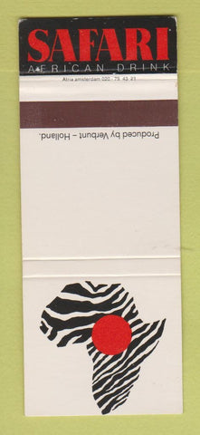 Matchbook Cover - Safari African Drink Liquor WEAR
