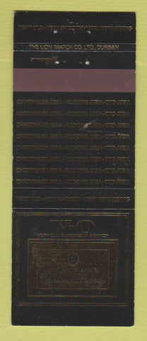 Matchbook Cover - VO Brandy Bertram's South Africa