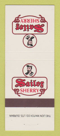 Matchbook Cover - Sailor Sherry Liquor South Africa