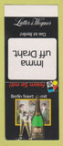 Matchbook Cover Feiern Sie Mit Liquor Berlin Feiert Mit 1987 Germany SAMPLE WEAR