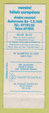 Matchbook Cover - Martini Liquor Novotel Hotels France WEAR