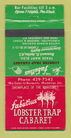 Matchbook Cover - Lobster Trap Cabaret girlie Halifax NS 30 Strike