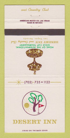 Matchbook Cover - Desert Inn Hotel Casino Las Vegas NV 30 Strike
