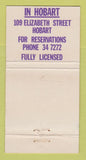 Matchbook Cover - Kashmir Indian Restaurant Melbourne Australia WEAR 30 Strike
