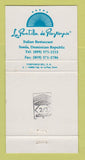 Matchbook Cover - La Puntilla Italian Food Sosua Dominican Republic 30 Strike