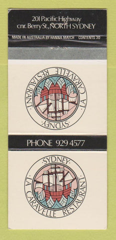 Matchbook Cover - Sydney La Caravelle Restaurant Australia 30 Strike